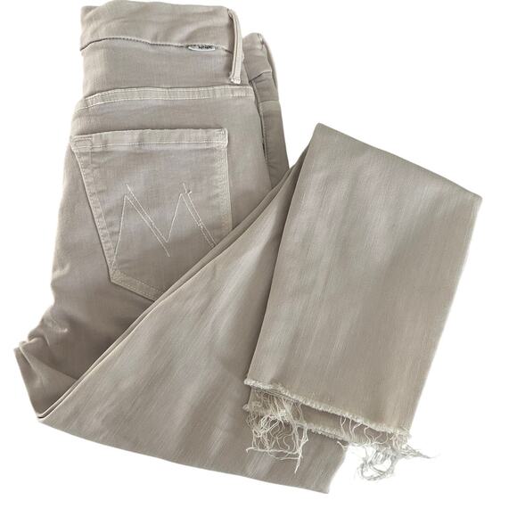 Mother Jeans Looker Dagger SZ26 Fray Ankle High Waisted Light Purple/Pink - Picture 4 of 11